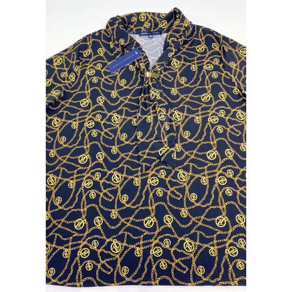 Adrienne Vittadini Women's Extra Large Top Black and Gold New With Tag - Picture 5 of 7